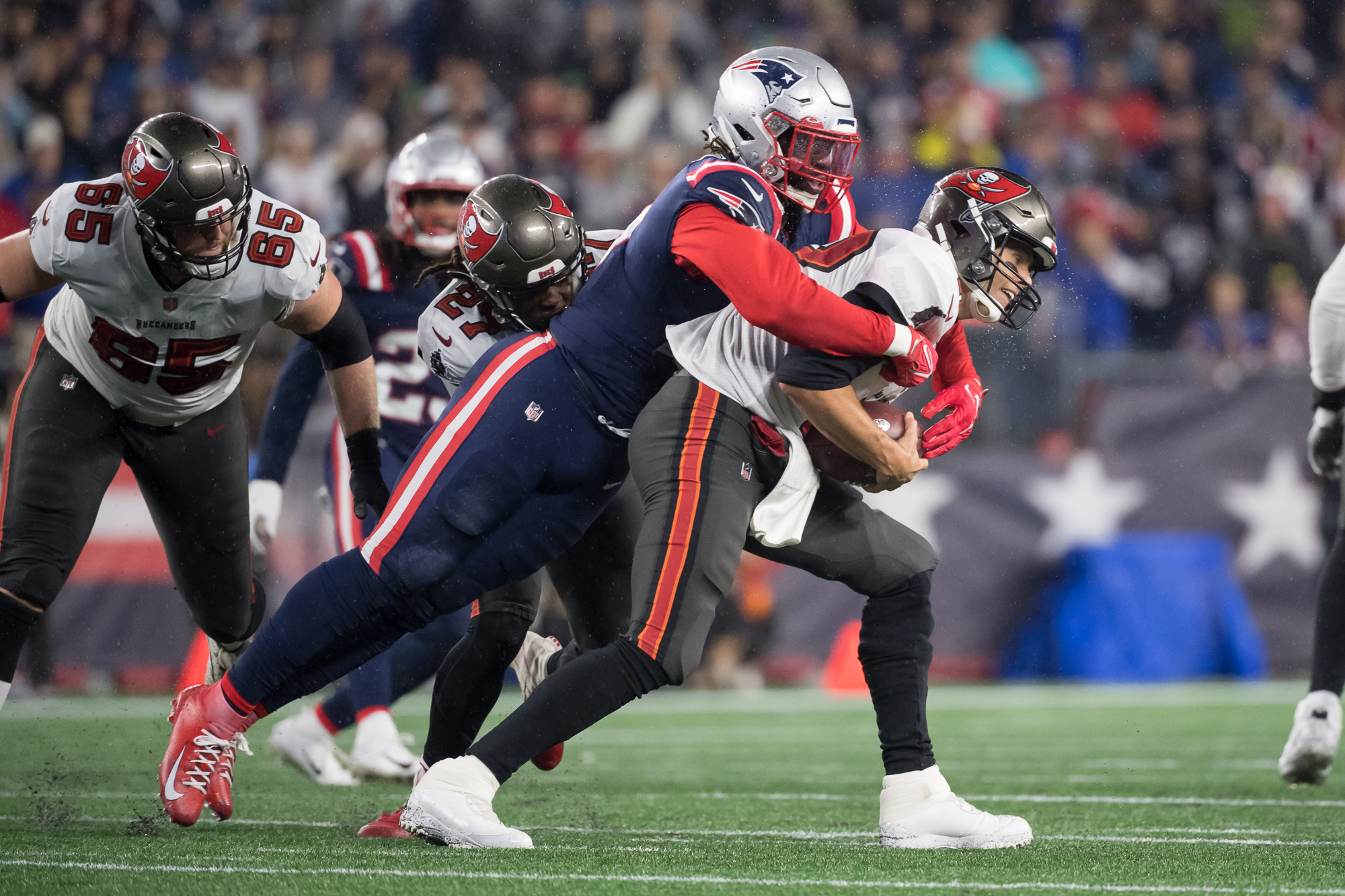 Giardi: Patriots offensive line overwhelmed in opener