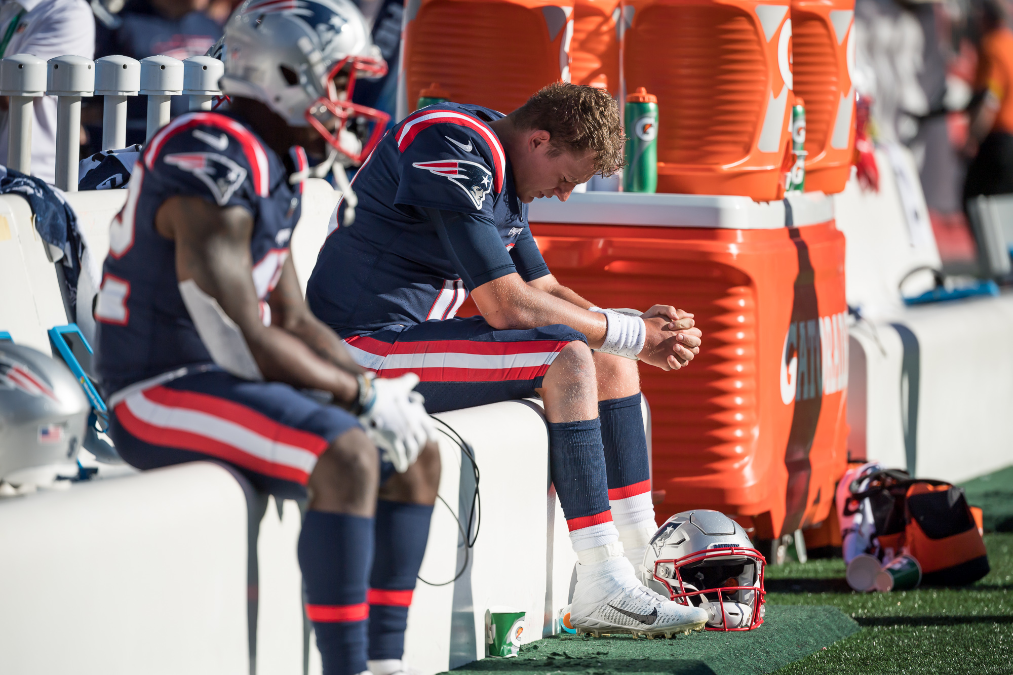 Did Mac Jones' wristband get stolen from Falcons locker room?