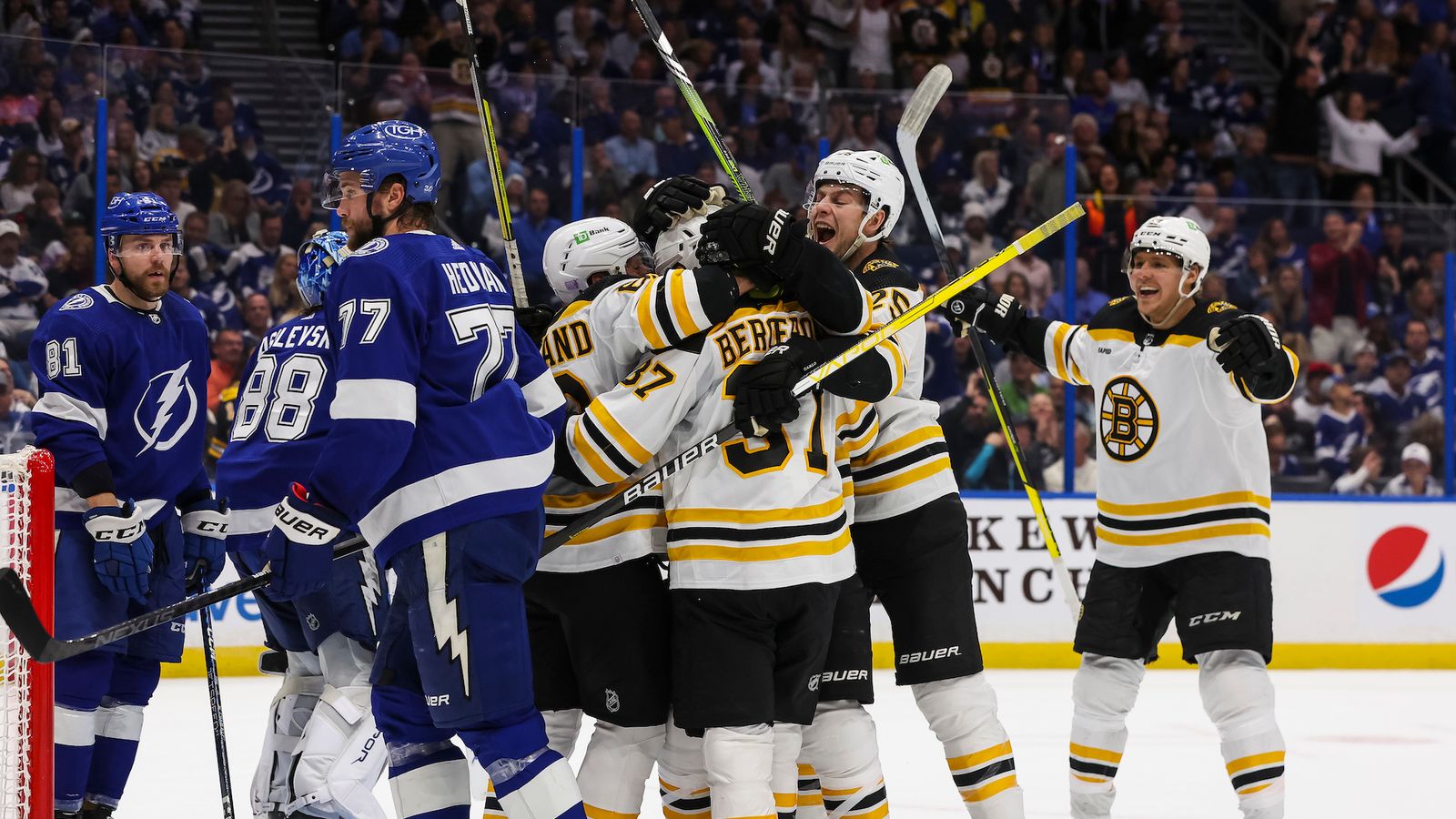 BSJ Game Report: Bruins 5, Lightning 3 - Bergeron Reaches 1,000 Points ...