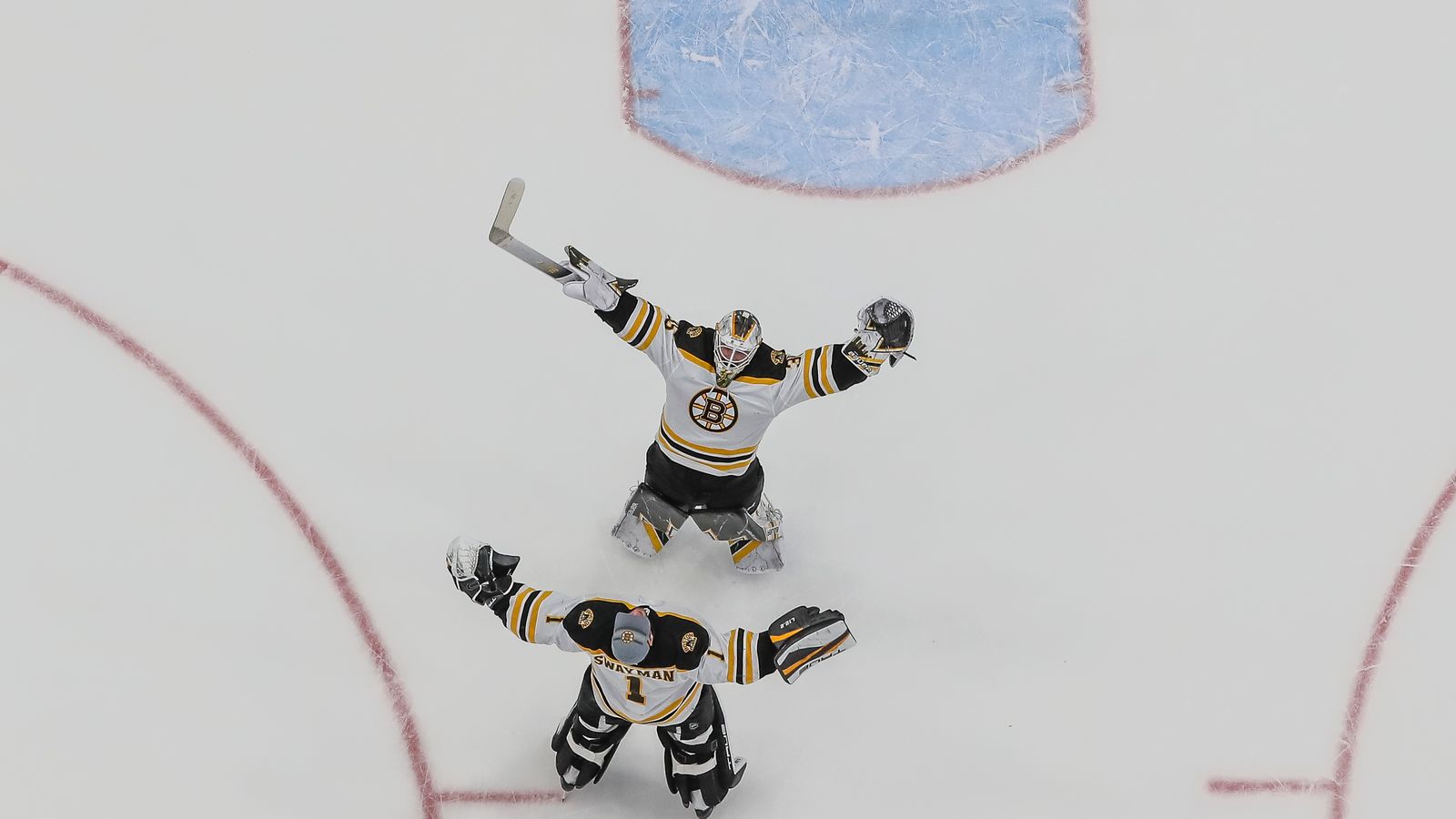 Jeremy Swayman And Linus Ullmark Win Hug Repeat Boston Bruins