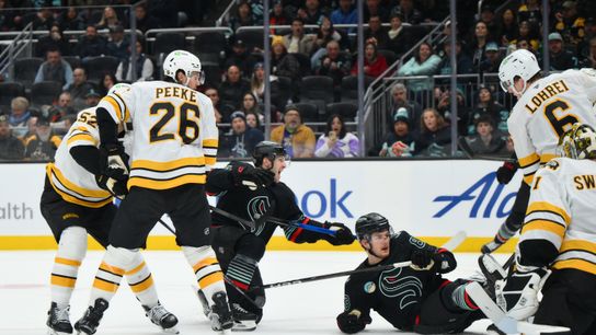 Haggerty: Bruins' back end feeling Lindholm absence  taken at BSJ Headquarters (Bruins). Photo by Steven Bisig-Imagn Images