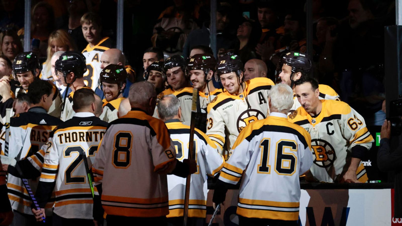 Bruins legends talk Brad Marchand, Matthew Poitras & more
