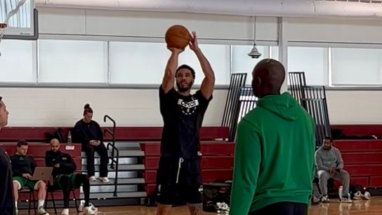 Jayson Tatum's latest workout sent a clear signal - he wanted people to watch taken at Seaholm High School (Celtics)