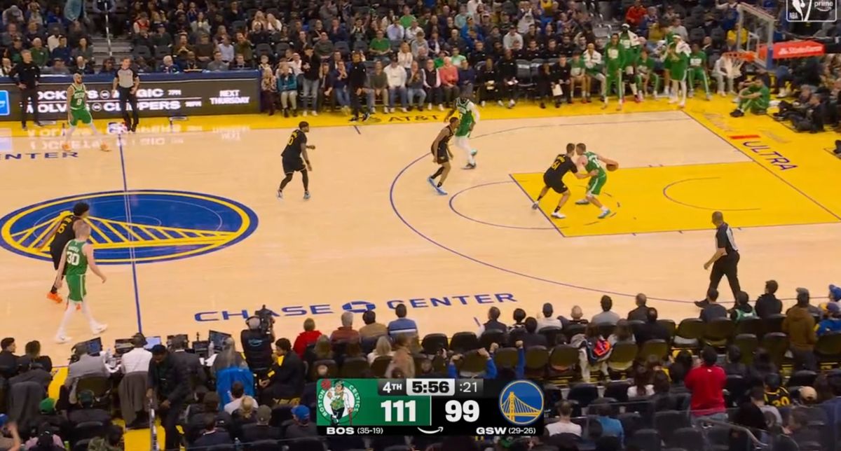 Warriors press vs. Celtics on 2/20