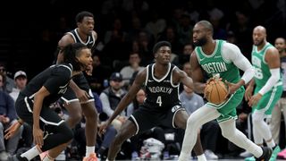 Final: Nets 113, Celtics 105 - Fourth quarter comeback attempt falls short  taken TD Garden (Celtics). Photo by Brad Penner-Imagn Images