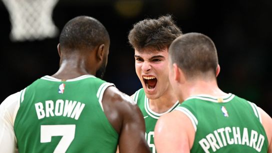 Completed Q&A: Simone on Celtics/NBA, 5:30 p.m. Sunday 02.15.26 taken at BSJ Headquarters (Celtics). Photo by © Brian Fluharty