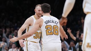 BSJ Game Report: Celtics 132, Hawks 106 - Hauser leads three-point beatdown taken at State Farm Arena (Celtics). Photo by © David Butler II