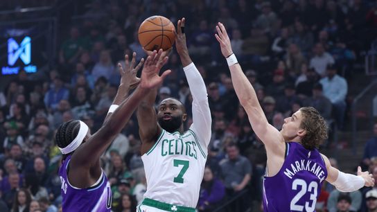 Final: Celtics 129, Jazz 119 - White dominates second half taken at BSJ Headquarters. Photo by (Rob Gray-Imagn Images)