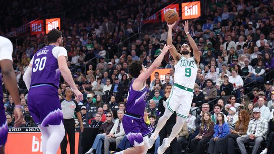 BSJ Game Report: Celtics 129, Jazz 119 - White's huge second half, career defensive night, leads C's win.  taken at BSJ Headquarters. Photo by (Rob Gray-Imagn Images)