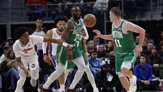 BSJ Game Report: Pistons 104, Celtics 103 - Celtics fall short in battle of the East taken at Little Caesars Arena (Celtics). Photo by © Rick Osentoski