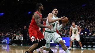 Simone's Six: Vucevic getting comfy, Walsh's impact, and Scheierman's revenge in Celtics-Bulls taken at TD Garden (Celtics). Photo by © Winslow Townson