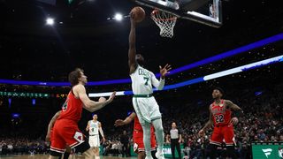 BSJ Game Report: Celtics 124, Bulls 105 - Boston enters All-Star break riding high taken at TD Garden (Celtics). Photo by © Winslow Townson