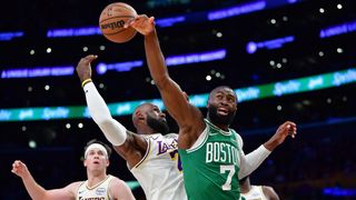 BSJ Game Report: Celtics 111, Lakers 89 - Pritchard, Brown dominate in LA taken at Crypto.com Arena (Celtics). Photo by © Gary A. Vasquez