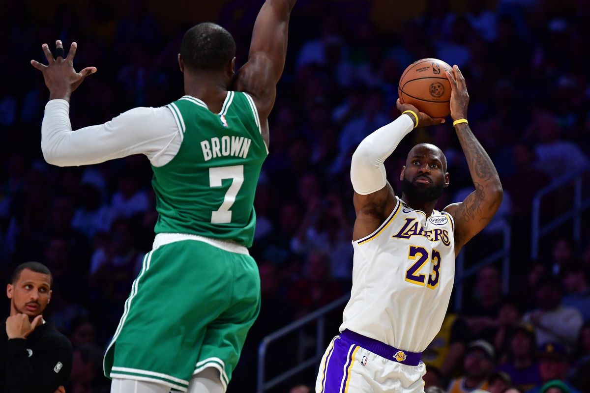Jaylen Brown and LeBron James Jaylen Brown and LeBron James