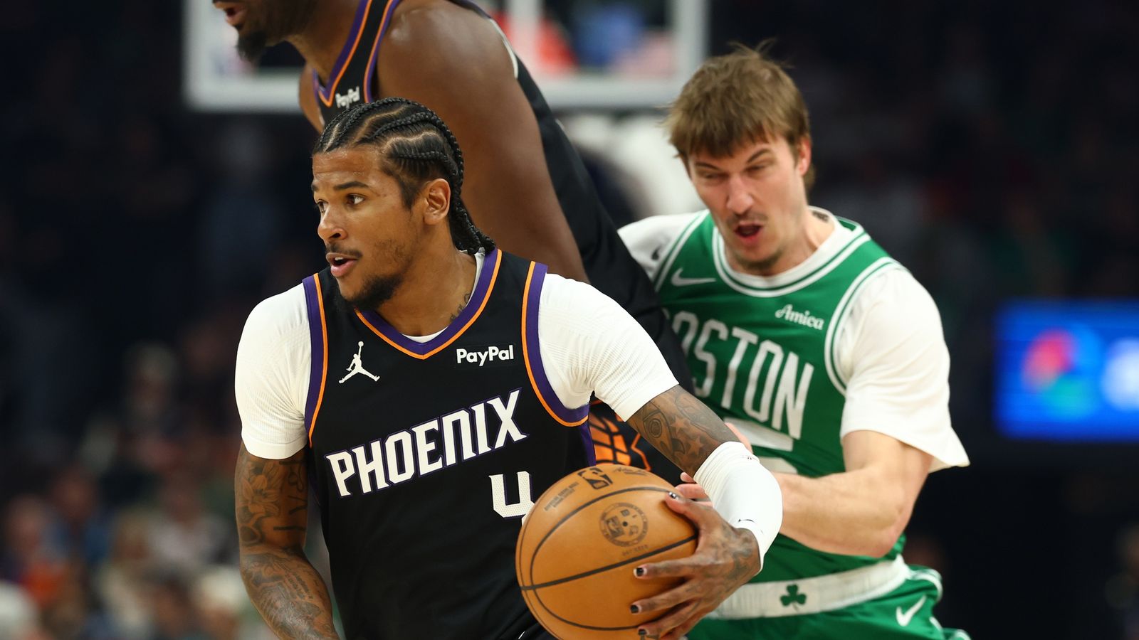 FINAL: Celtics 97, Suns 81 - Shots finally fell for Boston taken at Mortgage Matchup Center (Celtics). Photo by © Mark J. Rebilas