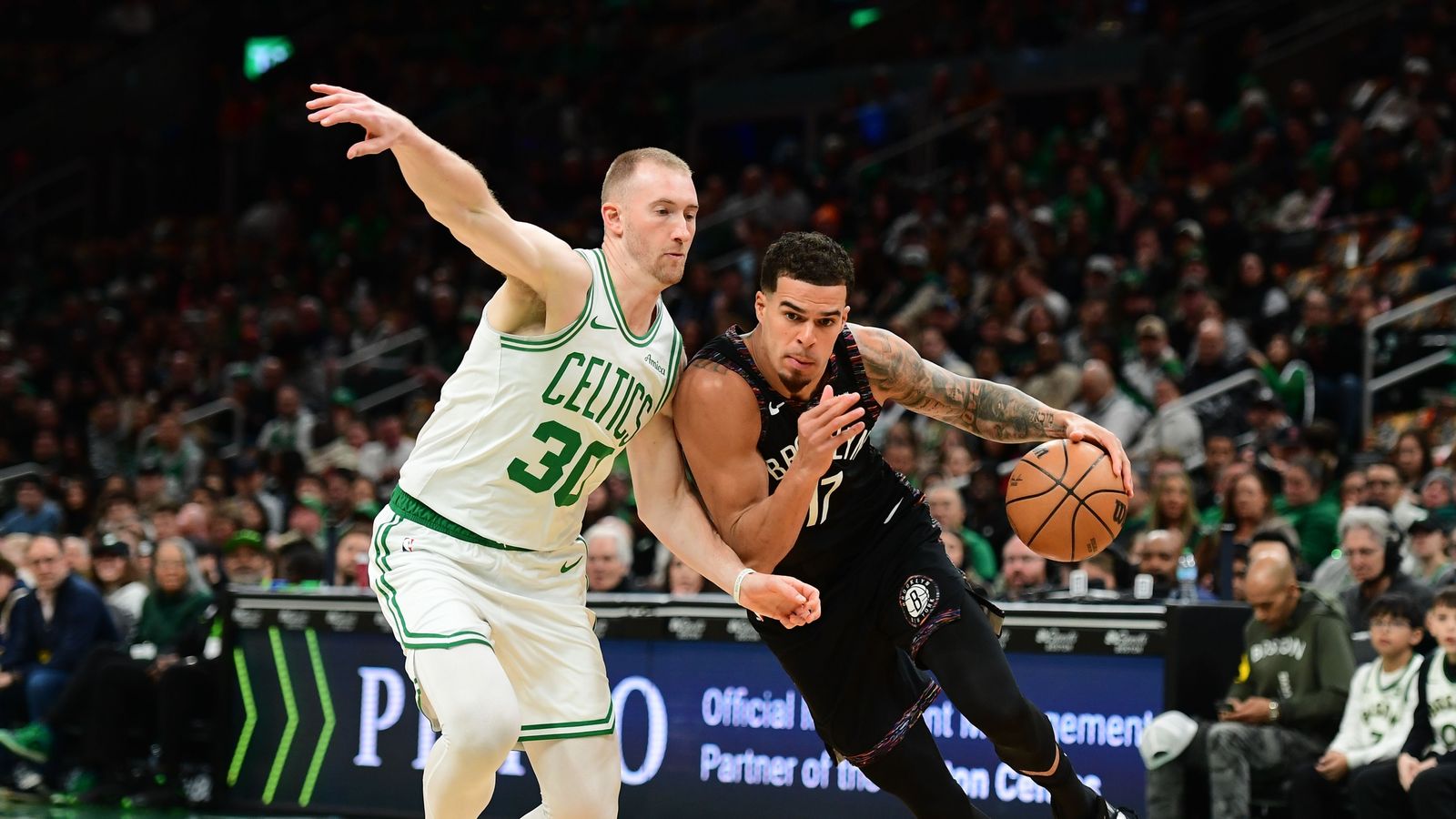 FINAL: Celtics 148, Nets 111 - An offensive masterpiece taken at TD Garden (Celtics). Photo by © Bob DeChiara