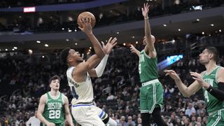 Simone's Six: Hugo Gonzalez's career night, Luka Garza's resurgence, and a rebounding tale in Celtics-Bucks taken at BSJ Headquarters (Celtics). Photo by © Michael McLoone