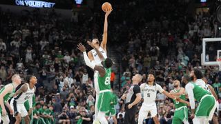 BSJ Game Report: Spurs 125, Celtics 116 - Wembanyama dominates three-heavy game taken at BSJ Headquarters (Celtics). Photo by © Daniel Dunn