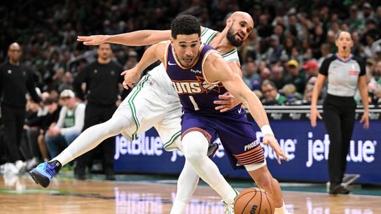 BSJ Game Report: Celtics 120, Suns 112 - Jaylen Brown was dominant taken at TD Garden (Celtics). Photo by © Brian Fluharty