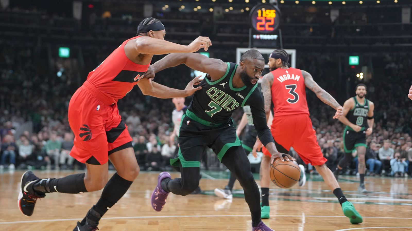 FINAL: Celtics 115, Raptors 101 - Fourth-quarter surge leads the way taken at TD Garden (Celtics). Photo by © Gregory Fisher