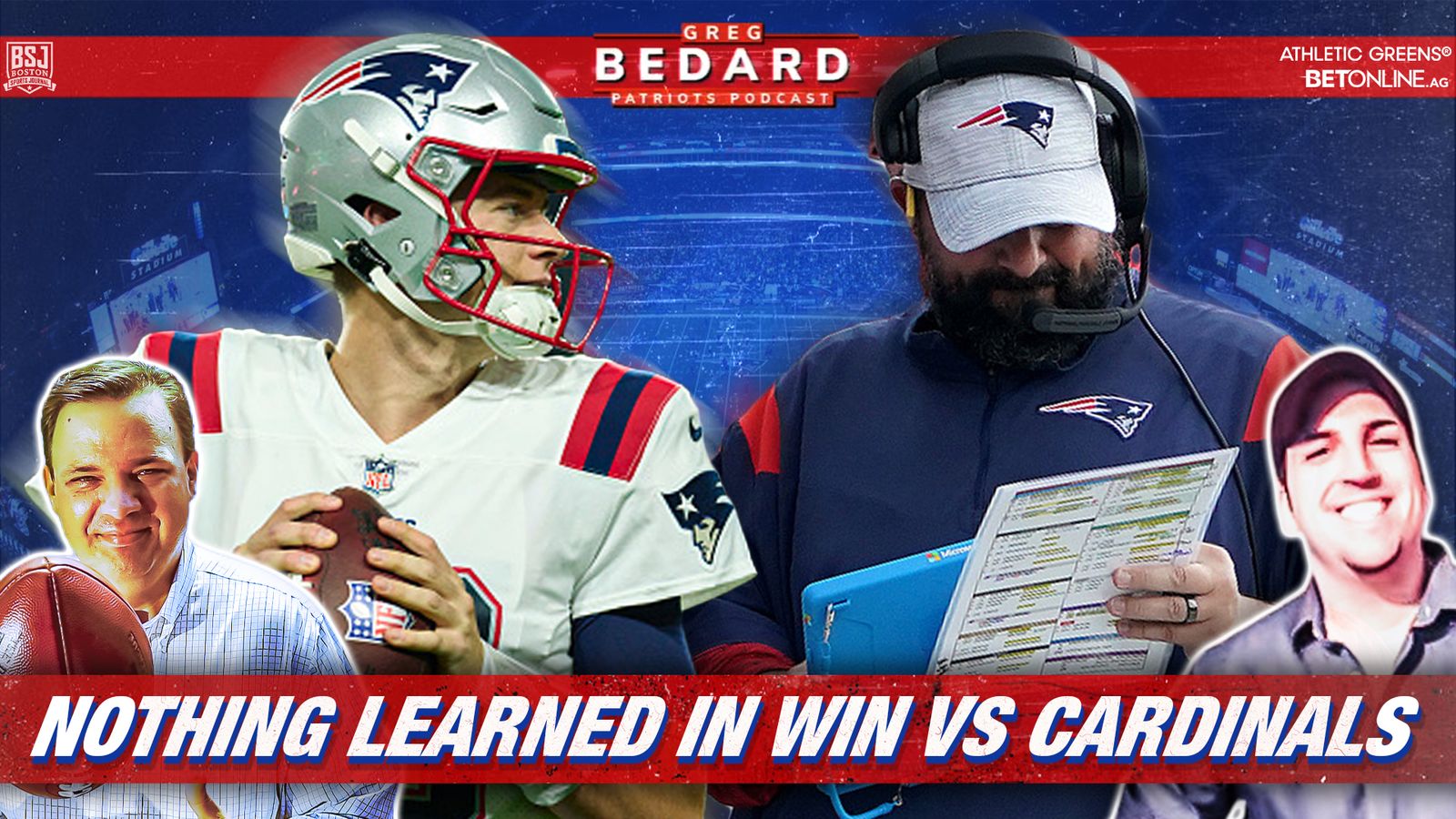 athleticgreens Podcast & Video: Bedard Patriots Pod - Nothing new