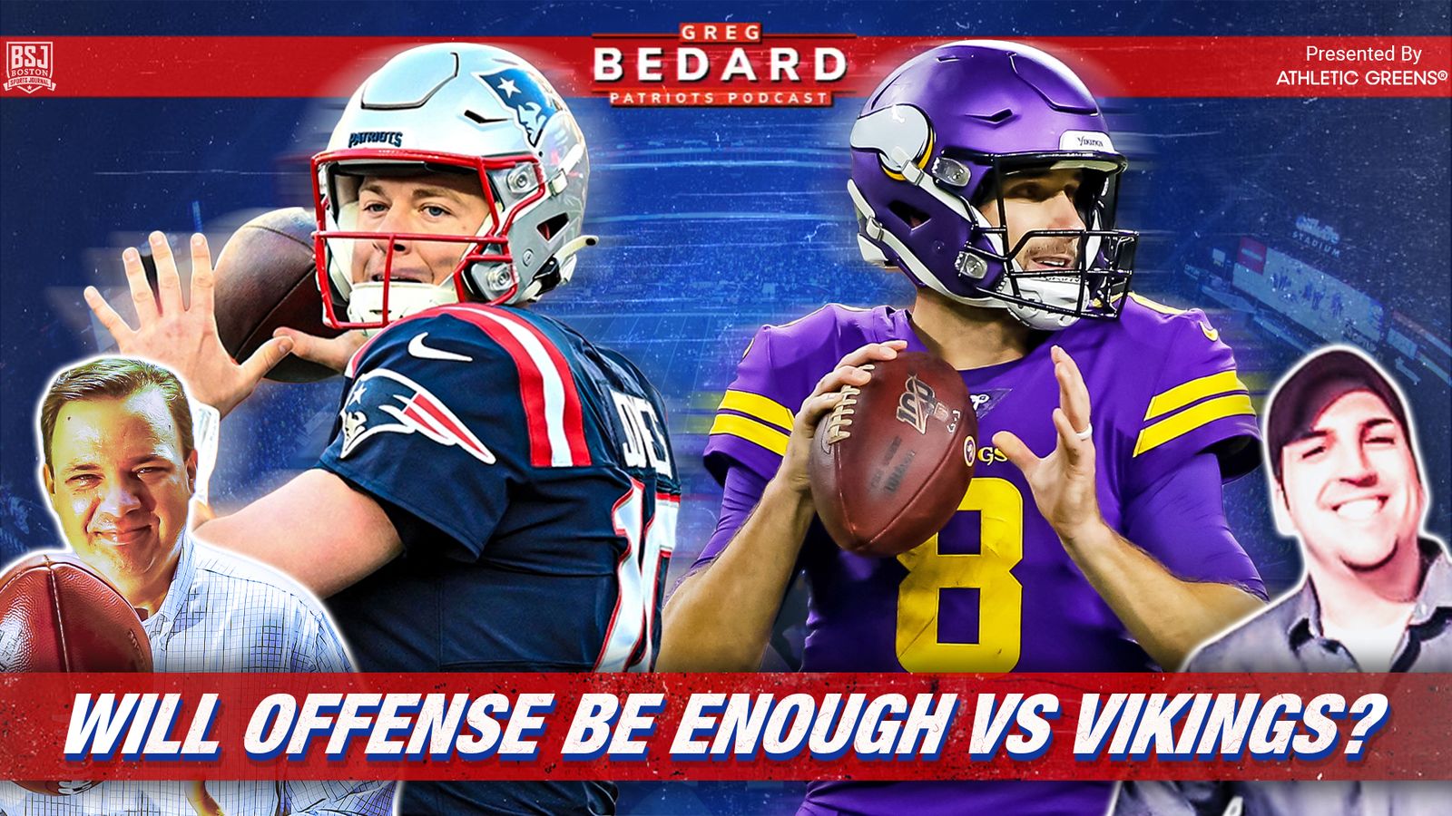 athleticgreens Podcast & Video: Will Patriots offense be enough vs.  Vikings? Plus, Jets review