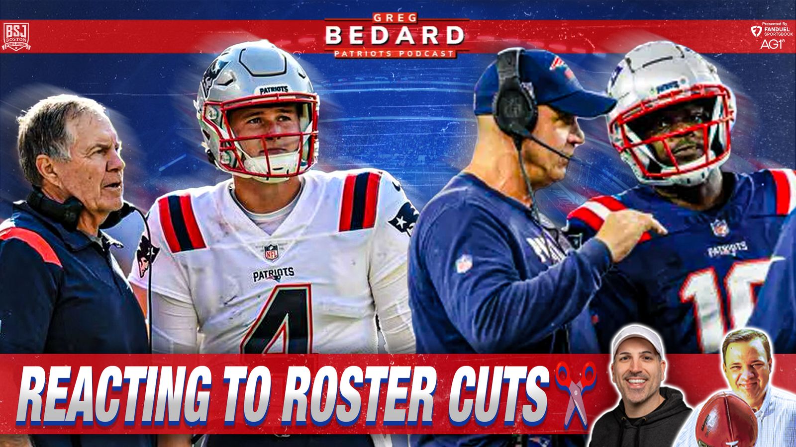 fdsportsbook Podcast & Video: Bedard Patriots Pod - Breaking down the 53  and Zappe's departure