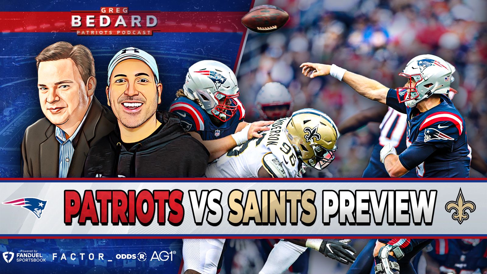 FDsportsbook & @drink_AG1 Bedard Patriots Podcast: Gut-check