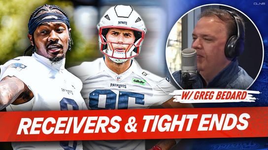.@PrizePicks Bedard Patriots Podcast: Who stays, who goes? WRs and TEs - Could Pats take trade calls on multiple WRs? taken at BSJ Headquarters (Patriots)