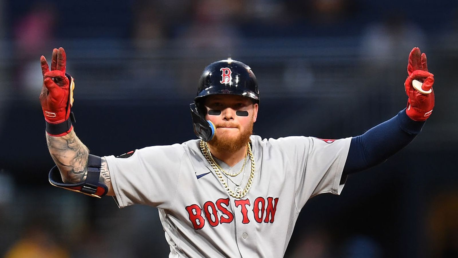 Boston Red Sox's Alex Verdugo was 'pointing everywhere' during