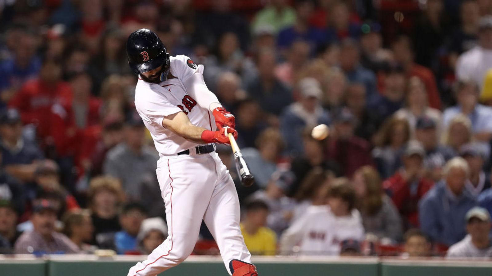 Red Sox infielder Rafael Devers launches his first homer of spring training