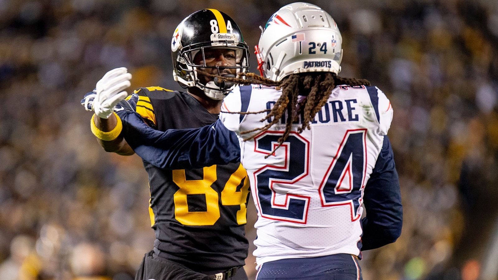 Stephon Gilmore calls Antonio Brown 'super dirty' for helmet move