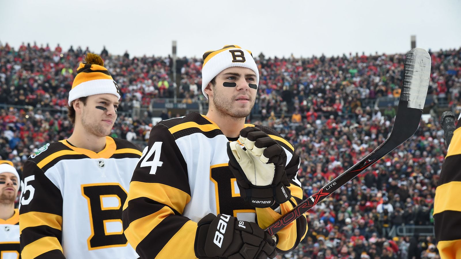 Boston Bruins Brad Marchand Jake Debrusk Brandon Carlo Hockey