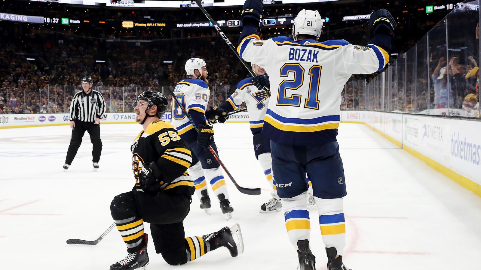 NHL: Chara takes warmups for Bruins, Grzelcyk out for Game 5 of Stanley Cup  Final