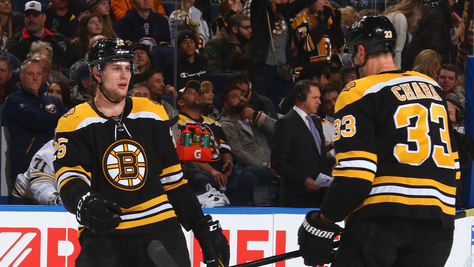 Brandon Carlo scores shorthanded to tie game with first career