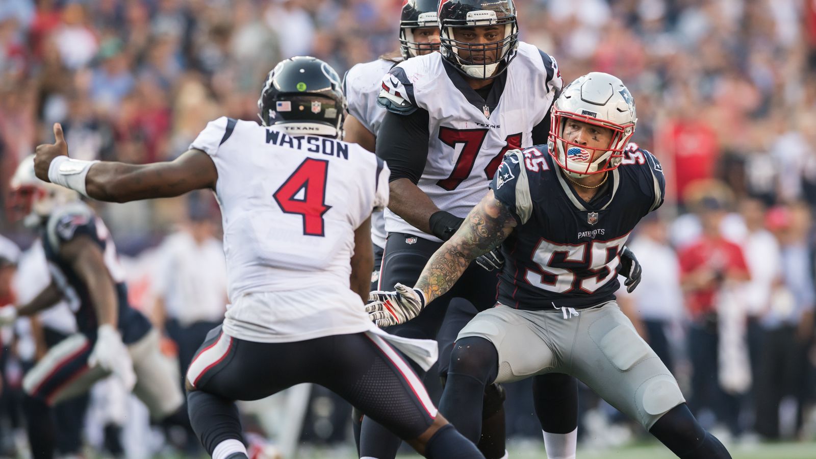 'Exhausting' Experience For Patriots Defense Against Deshaun Watson