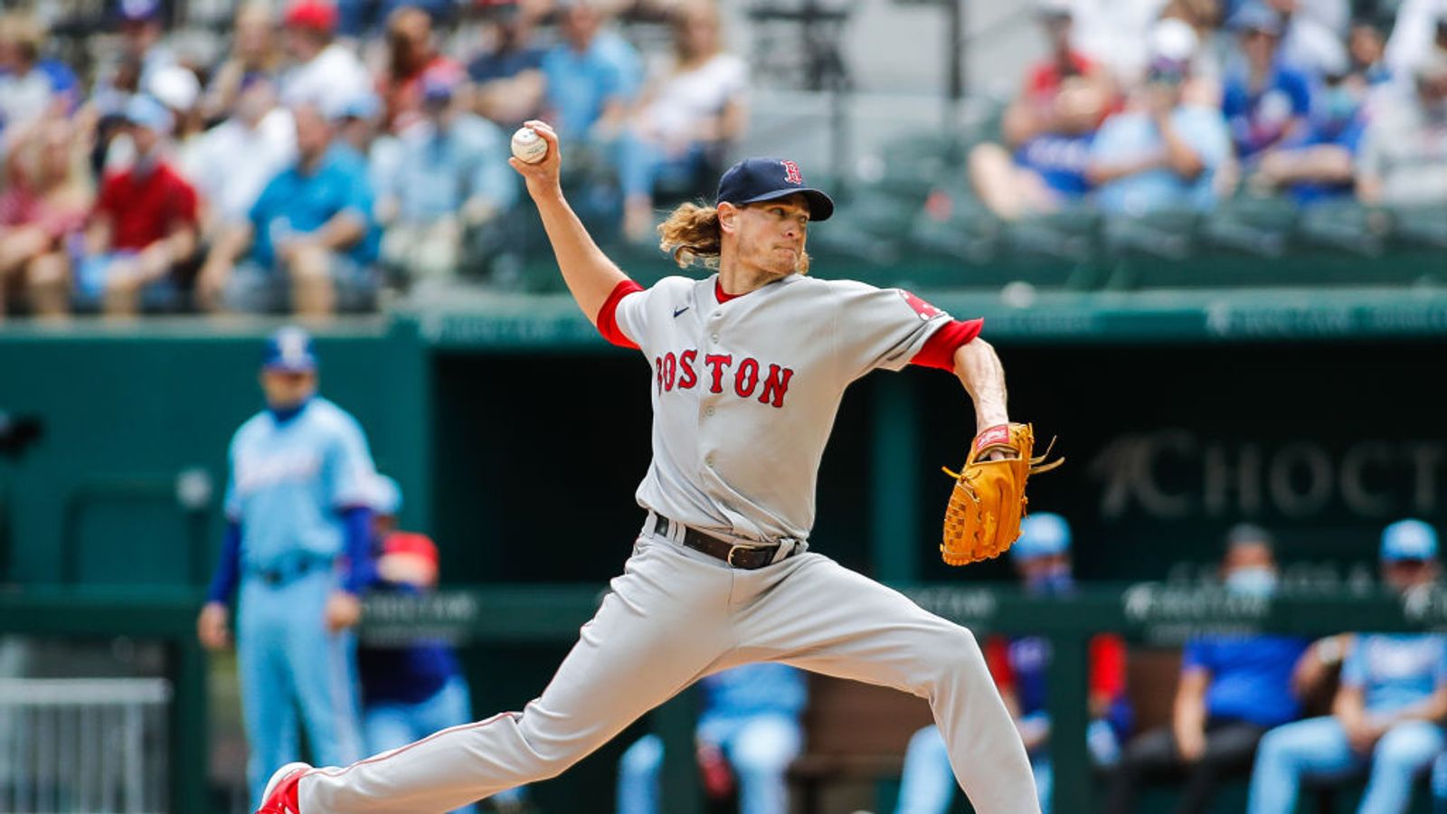 Red Sox 3B Devers practices with teammates on, off field