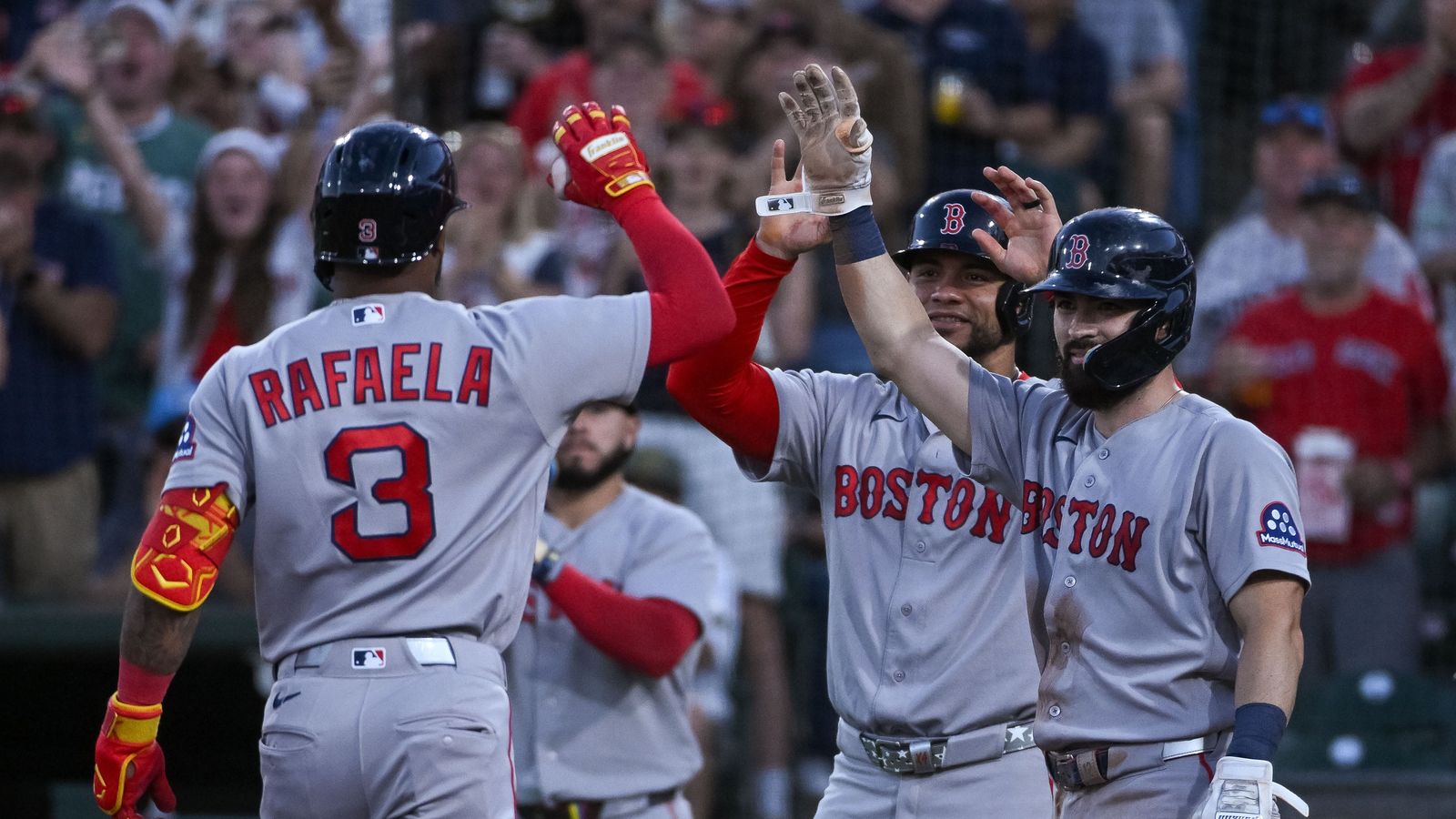 Final: Red Sox 4, Athletics 2 - Rafaela hits grand slam in sixth inning taken at BSJ Headquarters (Top Red Sox). Photo by (Ed Szczepanski-Imagn Images)